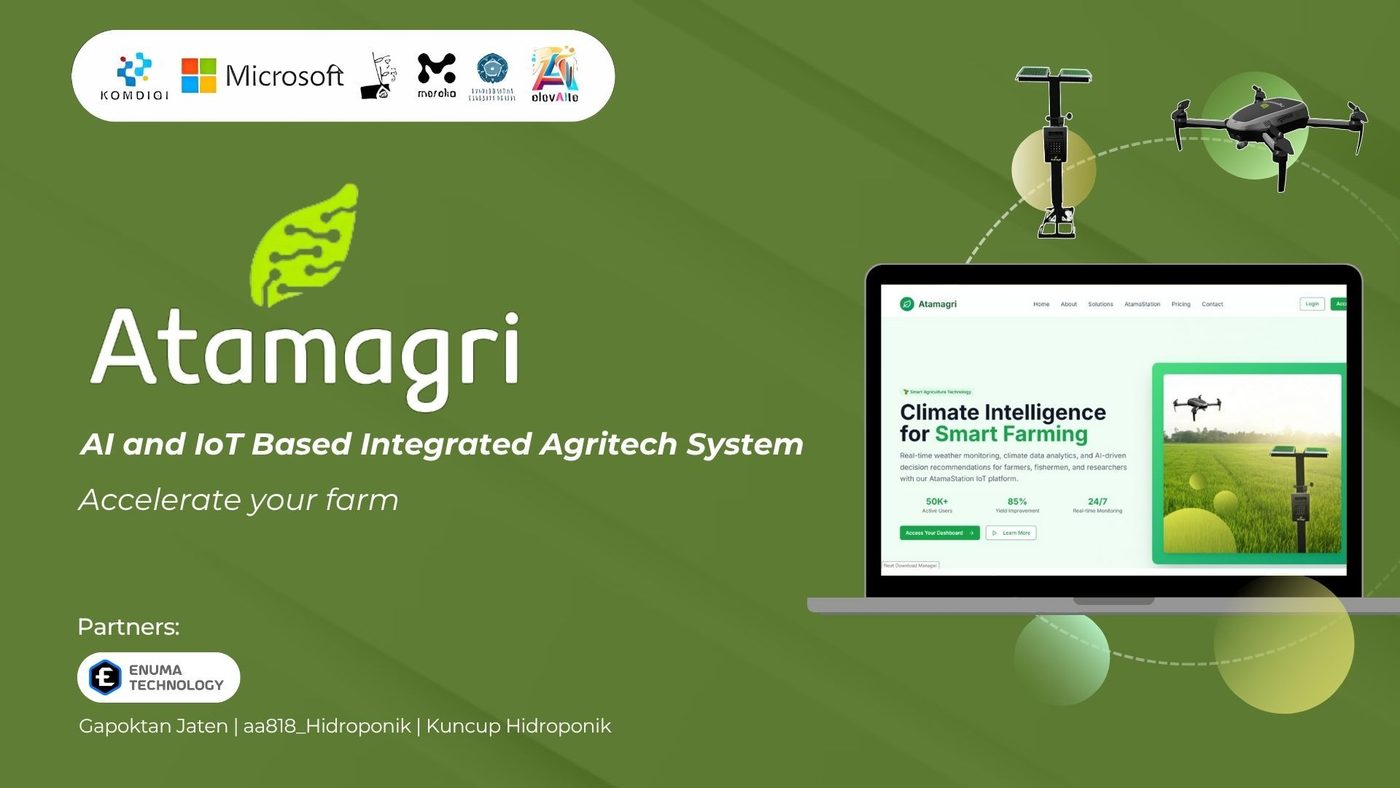Atamagri — AI + IoT agritech platform (elevAIte Hackathon winner)